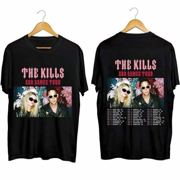 The Kills God Games Tour 2024 Band Music Concert Fan Graphic Two-Sided Shirt 159 - Picture 1 of 6